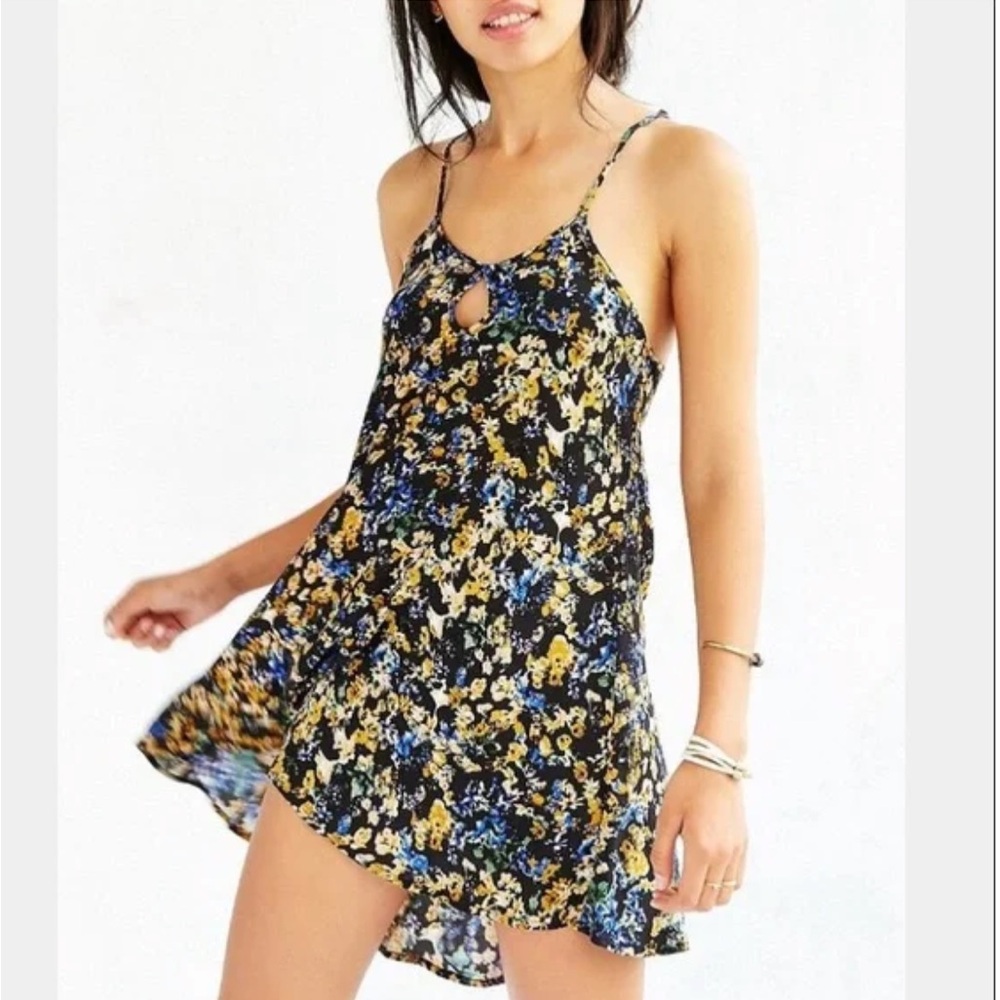 For Love and Lemons Keyhole Swing Mini Dress